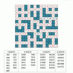 Number Fill In Puzzles   Printable Crossword Fill In Puzzles