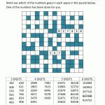 Number Fill In Puzzles   Printable Fill In Puzzles Online