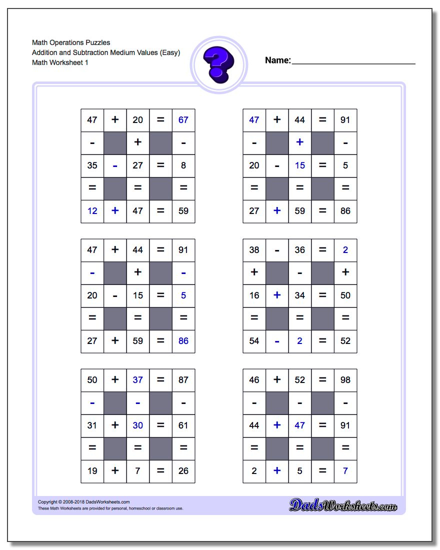Number Grid Puzzles - Printable Multiplication Puzzle