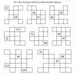 Number Square Puzzles   Printable Number Puzzle