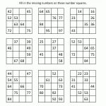 Number Square Puzzles   Printable Number Puzzles
