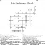 Nutrition Crossword Puzzle Crossword   Wordmint   Printable Nutrition Crossword Puzzle