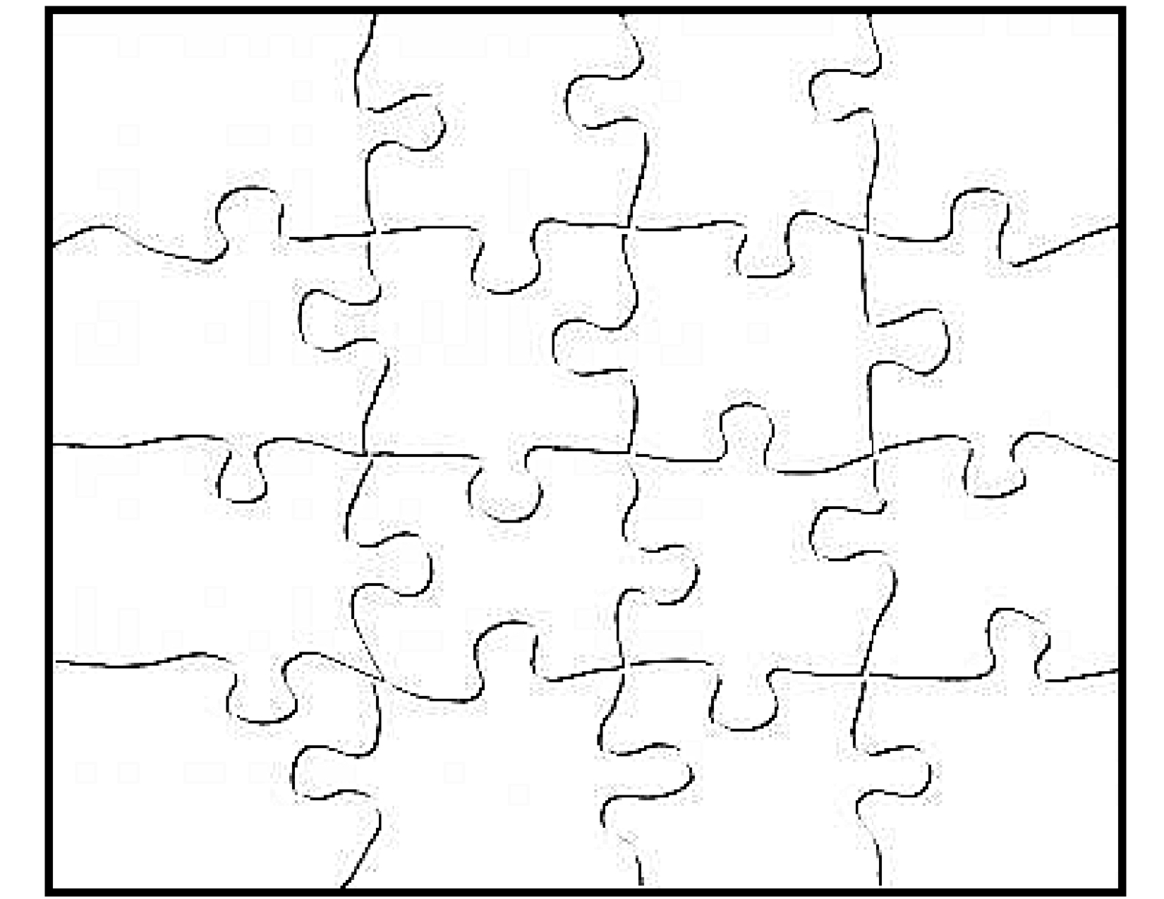 P Is For Puzzle - Free Blank Jigsaw Puzzle Template Printable - Printable Blank Jigsaw Puzzle Outline