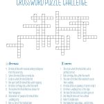 Personalized Bridal Shower Crossword Puzzle | Rehearsal Dinner   Free Printable Bridal Shower Crossword Puzzle