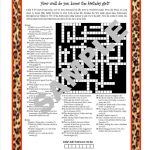 Personalized Printable Crossword Puzzle Featuring Fun Facts | Etsy   Baseball Crossword Puzzle Printable