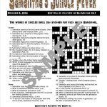 Personalized Printable Custom Crossword Puzzles For Teens. | Etsy   Printable Crossword #4
