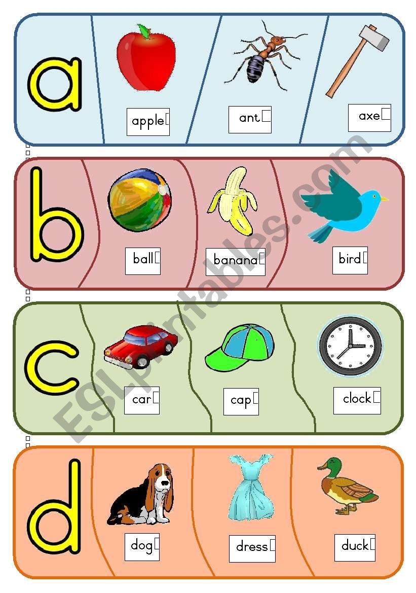 Phonics Puzzles - A To H - Esl Worksheetjoeyb1 - Printable Phonics Puzzles