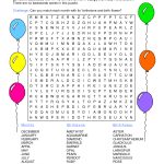 Photos Of Happy Birthday Printable Word Puzzles | Outreach Ministry   Printable Birthday Puzzle