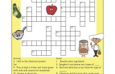 Pinthe Kids Cook Monday On Activities | Printable Crossword – Printable Nutrition Puzzles