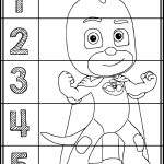 Pj Masks Coloring Number Puzzles | My Tpt Store | Pj Mask, Numbers   Printable Face Puzzle