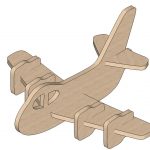 Plane Mini Puzzle   Mini Puzzles | Makecnc   Printable 3D Puzzle