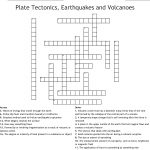 Plate Tectonics, Earthquakes And Volcanoes Crossword   Wordmint   Volcano Crossword Puzzle Printable