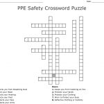 Ppe Safety Crossword Puzzle Crossword   Wordmint   Fire Safety Crossword Puzzle Printable
