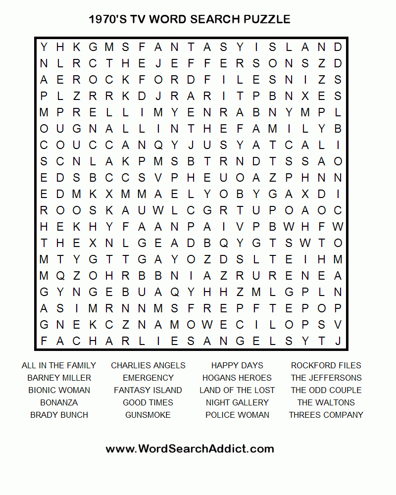 Printable Puzzles For Older Adults Printable Crossword Puzzles