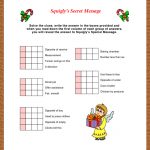 Print This Fun Holiday Puzzle. Decipher The Clues And Find Squigly's   Printable Holiday Puzzle
