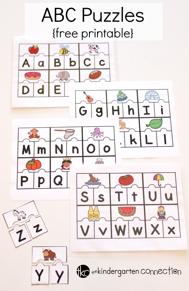 Printable Abc Puzzles For Pre-K And Kindergarten - Printable Puzzles For Kindergarten