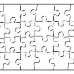 Printable Blank Puzzle Piece Template | School | Art Classroom   Printable Blank Jigsaw Puzzle Outline