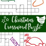Printable Christmas Crossword Puzzle With Key   Holiday Crossword Puzzles Printable
