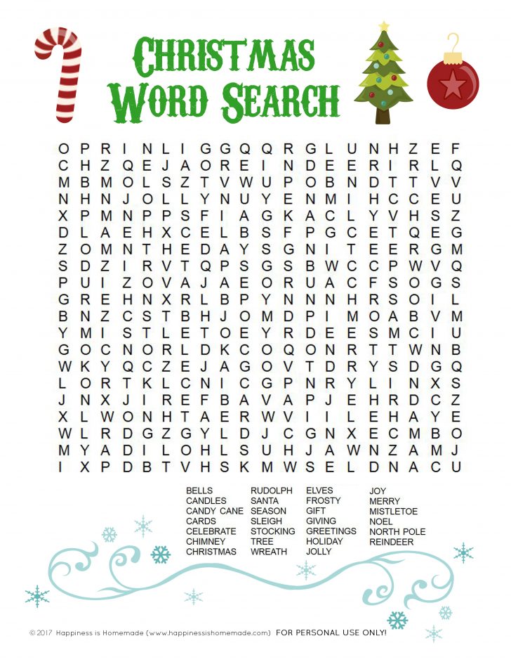 Printable Holiday Puzzles For Adults