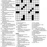 Printable Crossowrd Puzzles Chemistry Tribute Crossword Puzzle Chem   Free Printable Crossword Puzzles With Answers