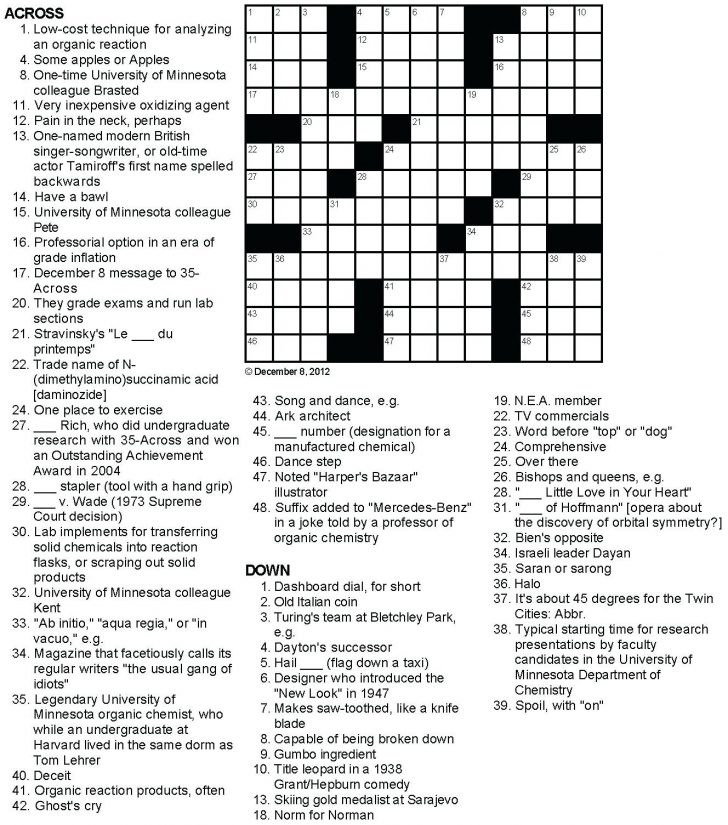 Printable Crossword Puzzles La Times