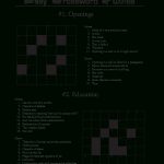 Printable Crossword Puzzles Template | Templates At   Download Printable Crossword Puzzles