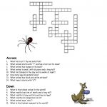 Printable Crosswords Puzzles Kids | Activity Shelter   Animal Crossword Puzzle Printable