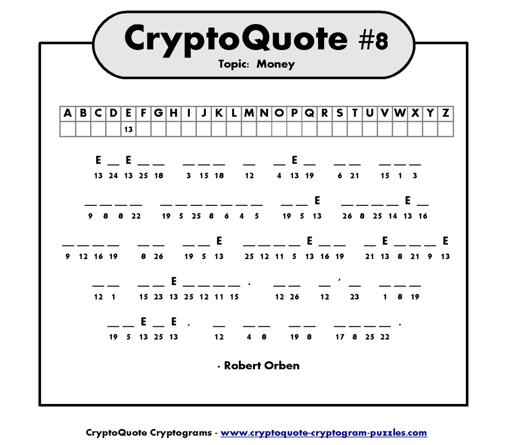 Printable Cryptograms For Adults - Bing Images | Projects To Try - Printable Quiptoquip Puzzles