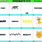 Printable Dingbats #16   Rebus Puzzles | Rebuses | Rebus Puzzles   Printable Dingbat Puzzles