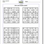 Printable Easy Sudoku | Math Worksheets | Sudoku Puzzles, Maths   Printable Puzzles By Krazydad