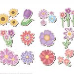 Printable Flower Stickers | Free Printable Papercraft Templates   Printable Flower Puzzle