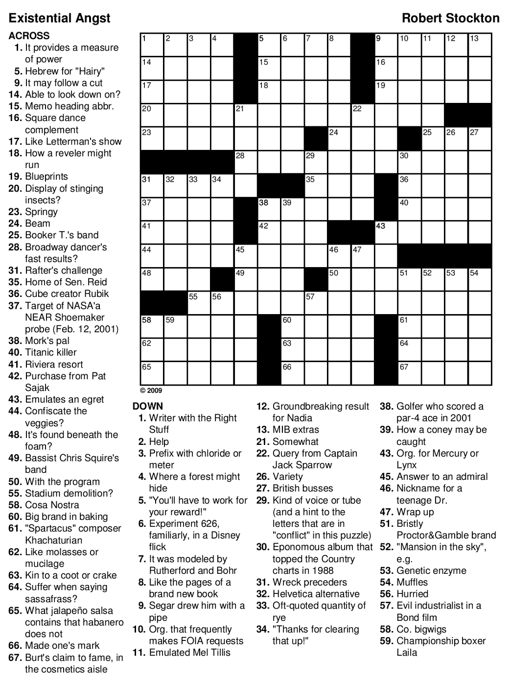 Printable Puzzles Online | Printable Crossword Puzzles