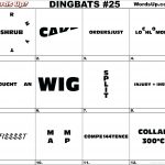 Printable Logic Puzzle Dingbat Rebus Puzzles Dingbats S Rebus Puzzle   Printable Dingbat Puzzles