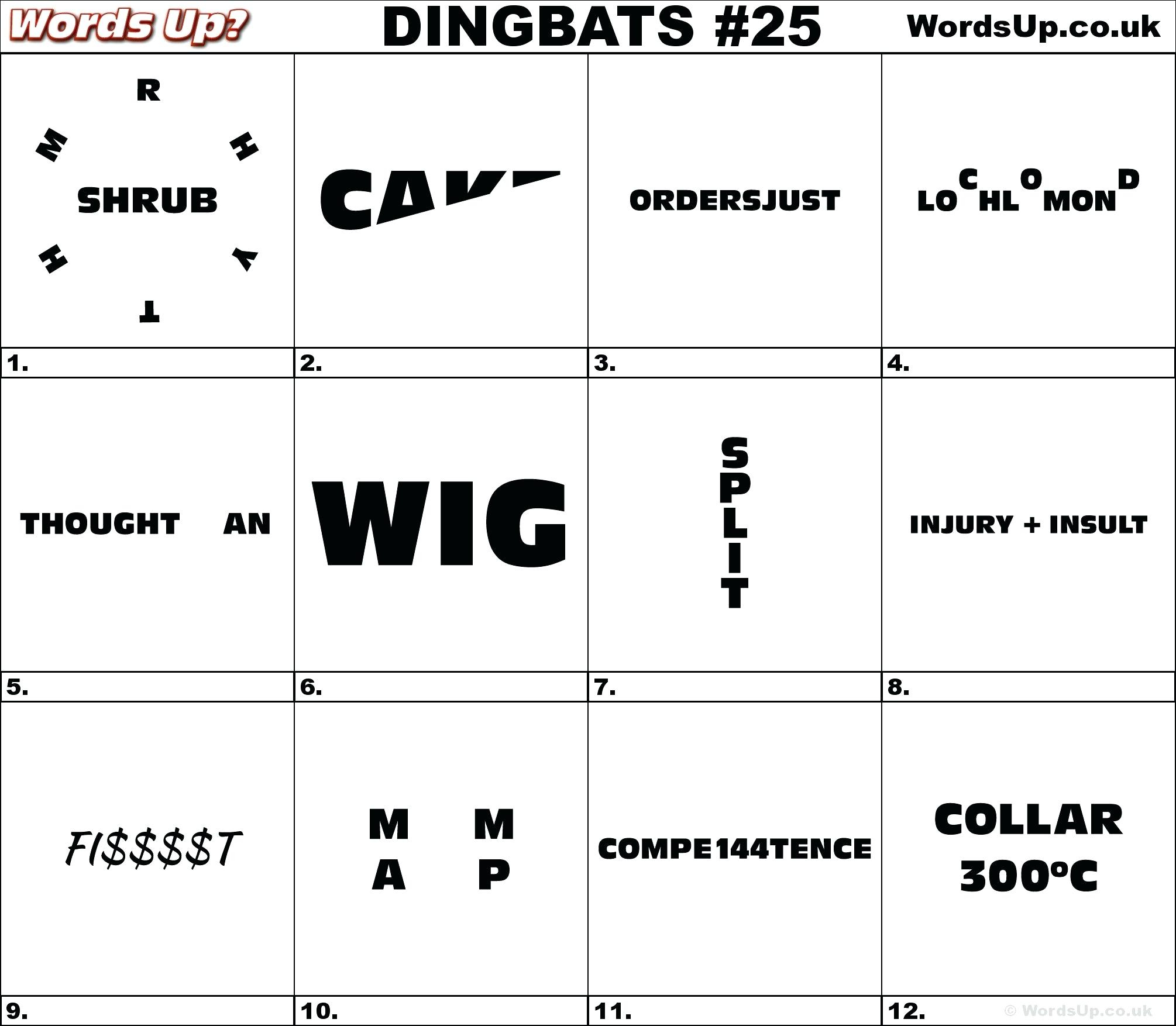 Printable Logic Puzzle Dingbat Rebus Puzzles Dingbats S Rebus Puzzle - Printable Pictogram Puzzles