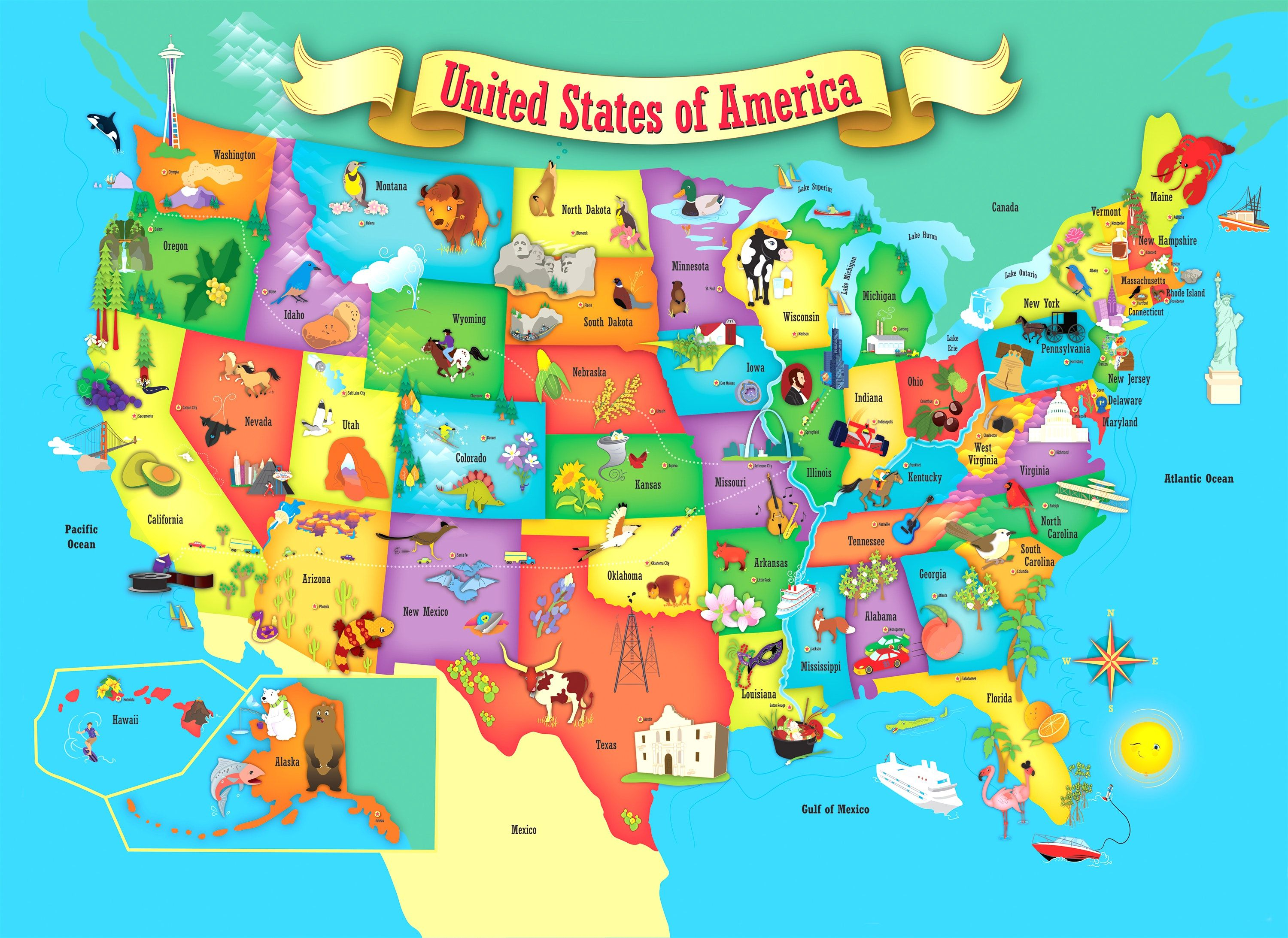 Printable Map Of The Us Mark The States Ive Visited Craft Usa - Map - Printable Usa Puzzle