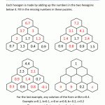 Printable Math Puzzles 5Th Grade   Printable Hexagon Puzzle