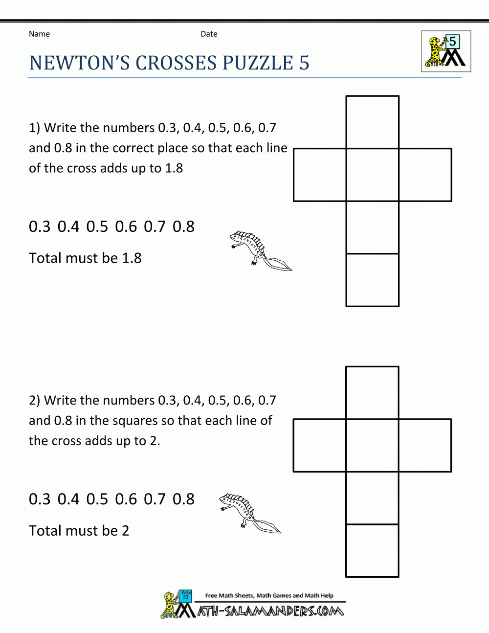 Printable Math Puzzles 5Th Grade - Printable Math Puzzles Grade 7