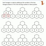 Printable Math Puzzles Sallys Hexagon Number Puzzle 1.gif (1000×1294   Printable Addition Puzzles