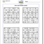 Printable Medium Sudoku Puzzles | Math Worksheets | Sudoku Puzzles   Printable Puzzles Answers