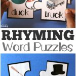 Printable Rhyming Literacy Puzzles For Kids   Look! We're Learning!   Printable Rhyming Puzzles