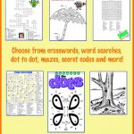 Printable Spring Puzzles For Kids | Crossword, Word Searches And   Printable Pencil Puzzles