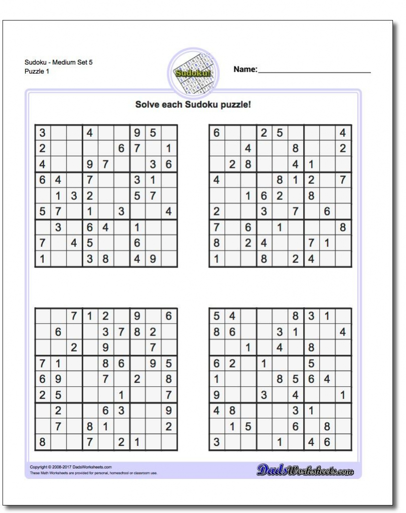 Printable Sudoku 4 Per Page | Printable Sudoku Free - Printable Sudoku Puzzles 4 Per Page