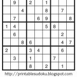 Printable Sudoku | Printable Sudoku Puzzle | Printable Sudoku Free   Printable Puzzle Sudoku