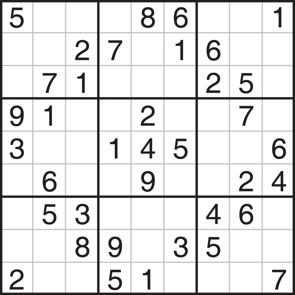 free sudoku printable puzzles