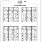 Printable Sudoku Puzzles 4 Per Page Pdf | Printable Sudoku Free   Printable Sudoku Puzzles Easy #4