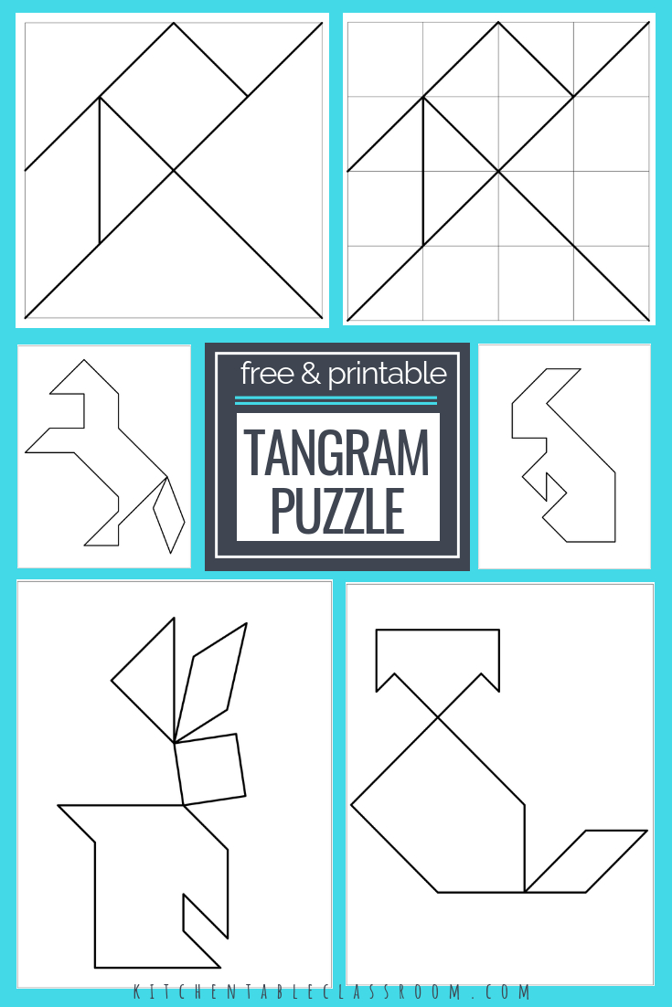Printable Tangrams - An Easy Diy Tangram Template | Free Homeschool - Printable Tangram Puzzle