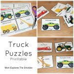 Printable Truck Puzzles | Lilia | Puzzles For Toddlers, Truck Crafts   Printable Transportation Puzzles
