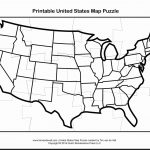 Printable Us State Map Puzzle | World Map   Printable State Puzzle