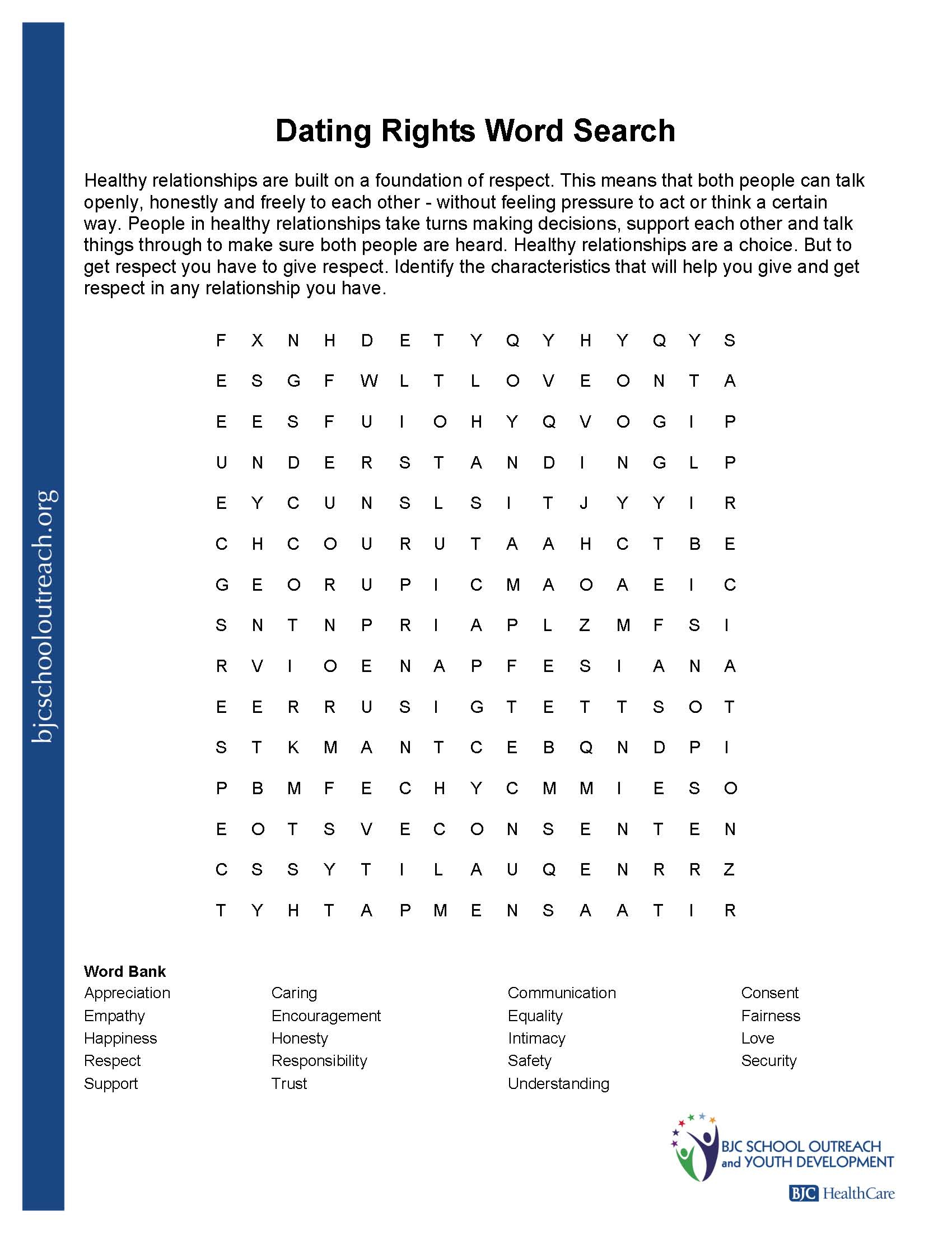 Printable Worksheets - Nutrition Printable Puzzle