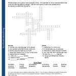 Printable Worksheets   Respect Crossword Puzzle Printable